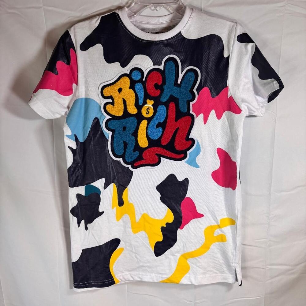 Evolution‎ in Design T shirt Rich Rich Paint Blobs Women's Size XL(18/20)